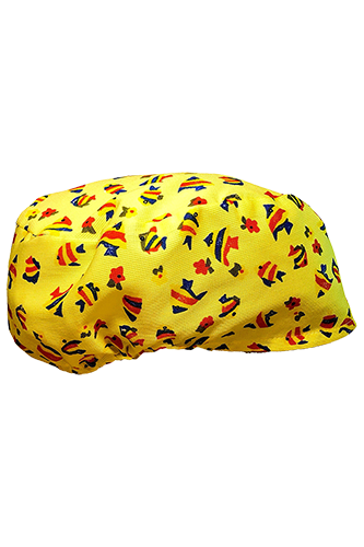 BANDANA A CUFFIA CON BOTTONI: cuffia totale coprente con elastico completa di utili bottoni per...